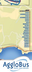Carte du r�seau agglobus ( F�jus -Saint-Raphael)